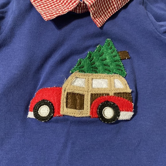 Mud Pie lil boys Christmas romper. Size 0-6 months - Picture 2 of 4